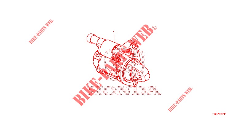 STARTER MOTOR (DENSO) (2) for Honda CIVIC TOURER 1.8 LIFESTYLE 5 Doors 6 speed manual 2014