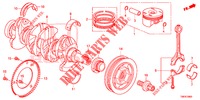 CRANKSHAFT/PISTON  for Honda CIVIC TOURER 1.8 SE 5 Doors 6 speed manual 2014