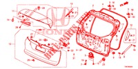 TAILGATE PANEL (2D)  for Honda CIVIC TOURER 1.8 SE 5 Doors 6 speed manual 2014