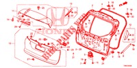 TAILGATE PANEL (2D)  for Honda CIVIC TOURER 1.8 ES 5 Doors 6 speed manual 2015