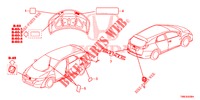 EMBLEMS/CAUTION LABELS  for Honda CIVIC TOURER 1.8 EX 5 Doors 6 speed manual 2015