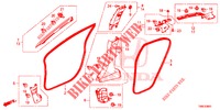 PILLAR GARNISH (RH) for Honda CIVIC TOURER 1.8 EX 5 Doors 6 speed manual 2015