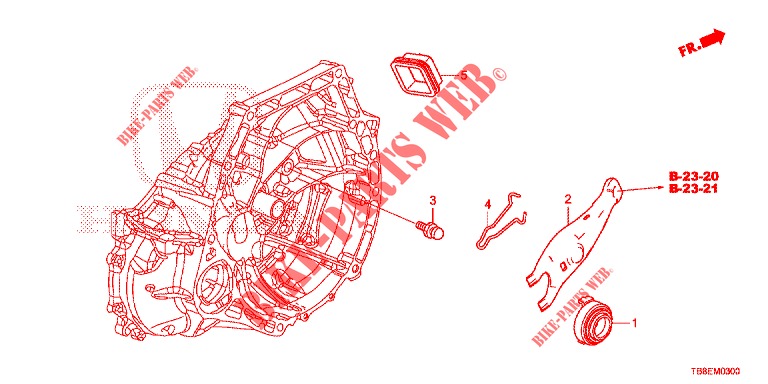 CLUTCH RELEASE  for Honda CIVIC TOURER 1.8 EX 5 Doors 6 speed manual 2015