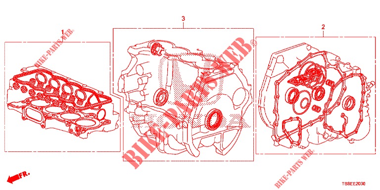 GASKET KIT/ TRANSMISSION ASSY.  for Honda CIVIC TOURER 1.8 EX 5 Doors 6 speed manual 2015