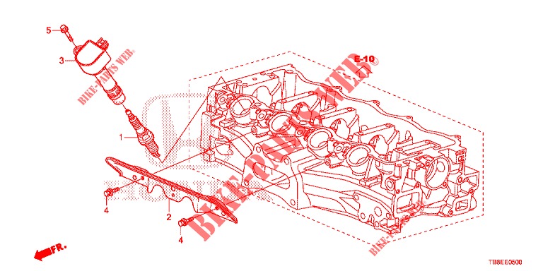 PLUG HOLE COIL  for Honda CIVIC TOURER 1.8 EX 5 Doors 6 speed manual 2015