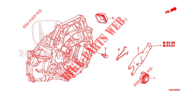 CLUTCH RELEASE  for Honda CIVIC TOURER 1.8 EXGT 5 Doors 6 speed manual 2015