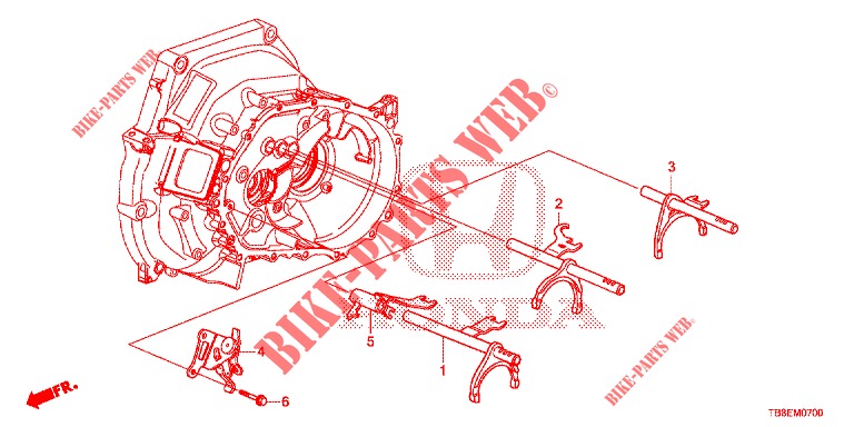 SHIFT FORK/SETTING SCREW  for Honda CIVIC TOURER 1.8 EXGT 5 Doors 6 speed manual 2015