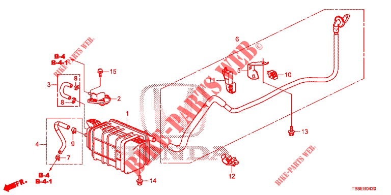 CANISTER  for Honda CIVIC TOURER 1.8 SE 5 Doors 6 speed manual 2015
