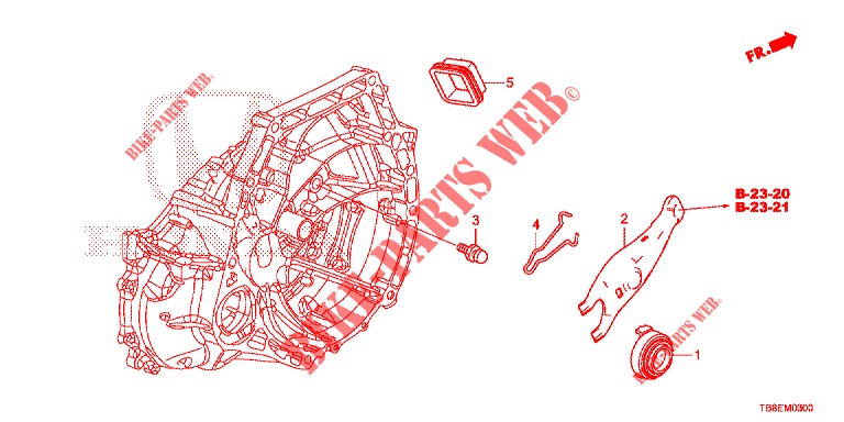 CLUTCH RELEASE  for Honda CIVIC TOURER 1.8 SE 5 Doors 6 speed manual 2015
