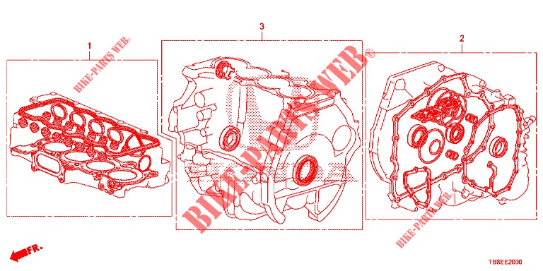 GASKET KIT/ TRANSMISSION ASSY.  for Honda CIVIC TOURER 1.8 SE 5 Doors 6 speed manual 2015