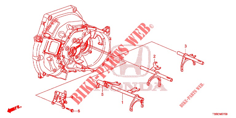 SHIFT FORK/SETTING SCREW  for Honda CIVIC TOURER 1.8 SE 5 Doors 6 speed manual 2015