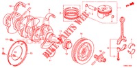 CRANKSHAFT/PISTON  for Honda CIVIC TOURER 1.8 EX 5 Doors 6 speed manual 2016