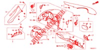 INSTRUMENT GARNISH (COTE DE CONDUCTEUR) (RH) for Honda CIVIC TOURER 1.8 EX 5 Doors 6 speed manual 2016