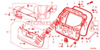 TAILGATE PANEL (2D)  for Honda CIVIC TOURER 1.8 EX 5 Doors 6 speed manual 2016