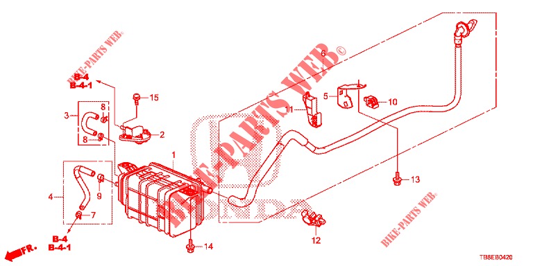 CANISTER  for Honda CIVIC TOURER 1.8 EX 5 Doors 6 speed manual 2016
