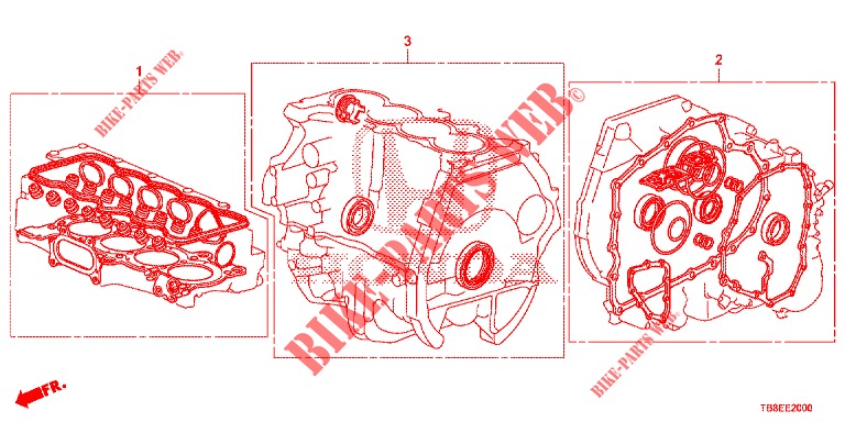 GASKET KIT/ TRANSMISSION ASSY.  for Honda CIVIC TOURER 1.8 EX 5 Doors 6 speed manual 2016