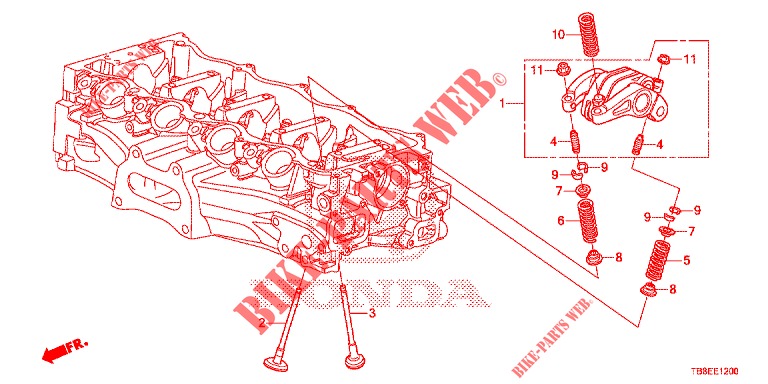 VALVE/ROCKER ARM  for Honda CIVIC TOURER 1.8 EX 5 Doors 6 speed manual 2016