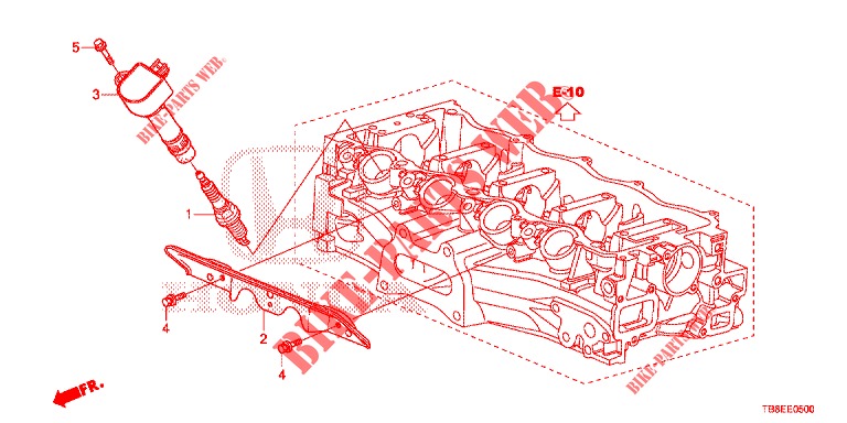 PLUG HOLE COIL  for Honda CIVIC TOURER 1.8 EXGT 5 Doors 6 speed manual 2016