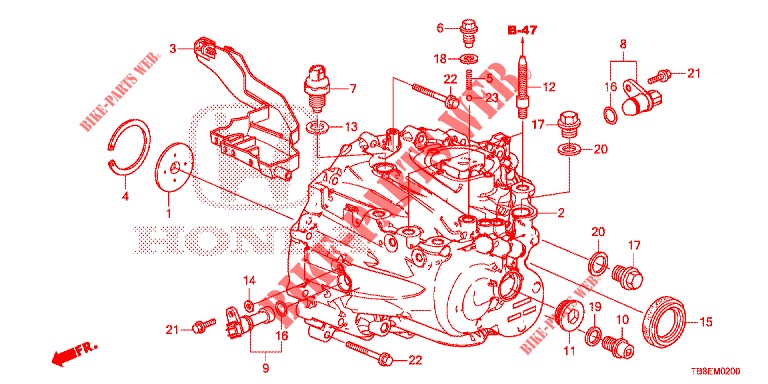 P.S. GEAR BOX  for Honda CIVIC TOURER 1.8 EXGT 5 Doors 6 speed manual 2016
