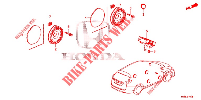ANTENNA/SPEAKER  for Honda CIVIC TOURER 1.8 SE 5 Doors 6 speed manual 2016