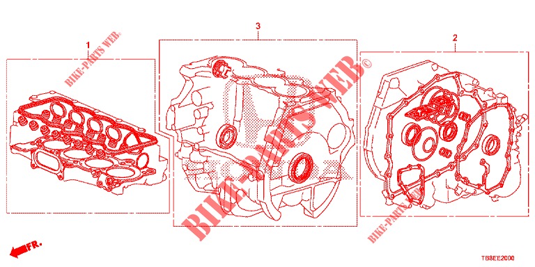 GASKET KIT/ TRANSMISSION ASSY.  for Honda CIVIC TOURER 1.8 SE 5 Doors 6 speed manual 2016