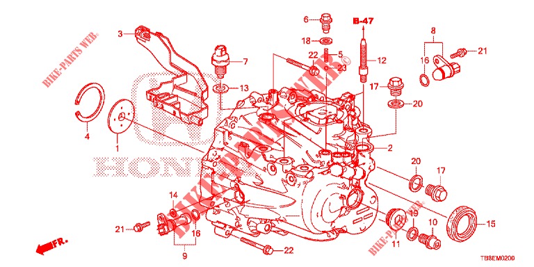 P.S. GEAR BOX  for Honda CIVIC TOURER 1.8 SE 5 Doors 6 speed manual 2016