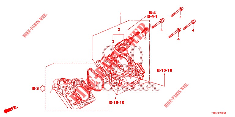 THROTTLE BODY ('84,'85)  for Honda CIVIC TOURER 1.8 SE 5 Doors 6 speed manual 2016