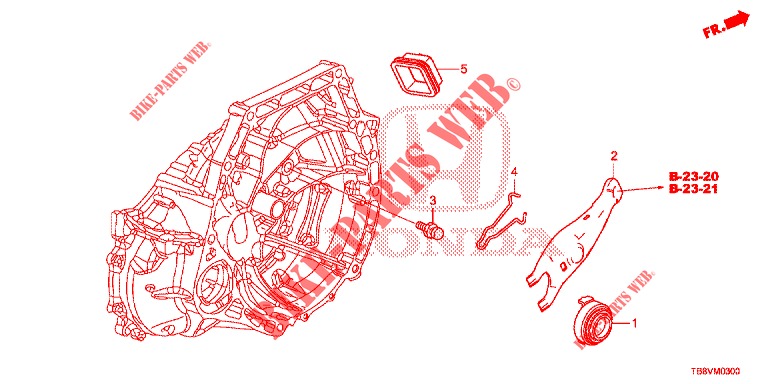 CLUTCH RELEASE  for Honda CIVIC TOURER 1.8 EX 5 Doors 6 speed manual 2017