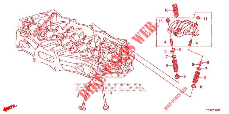 VALVE/ROCKER ARM  for Honda CIVIC TOURER 1.8 EX 5 Doors 6 speed manual 2017