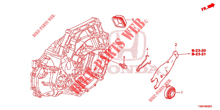 CLUTCH RELEASE  for Honda CIVIC TOURER 1.8 SE 5 Doors 6 speed manual 2017
