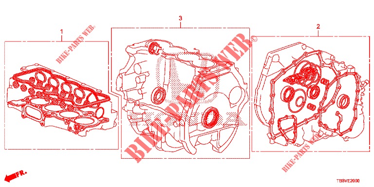 GASKET KIT/ TRANSMISSION ASSY.  for Honda CIVIC TOURER 1.8 SE 5 Doors 6 speed manual 2017