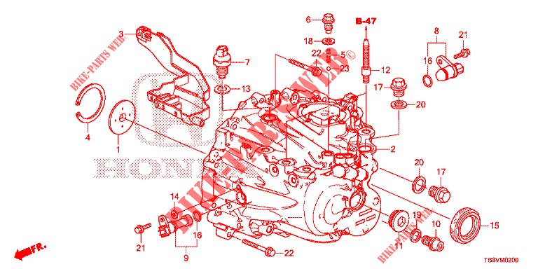 P.S. GEAR BOX  for Honda CIVIC TOURER 1.8 SE 5 Doors 6 speed manual 2017