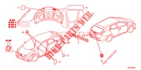 EMBLEMS/CAUTION LABELS  for Honda CIVIC TOURER DIESEL 1.6 ES 5 Doors 6 speed manual 2014