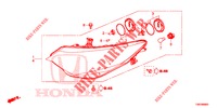 HEADLIGHT  for Honda CIVIC TOURER DIESEL 1.6 ES 5 Doors 6 speed manual 2014