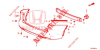 REAR BUMPER  for Honda CIVIC TOURER DIESEL 1.6 ES 5 Doors 6 speed manual 2014