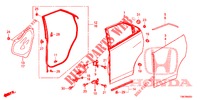 REAR DOOR PANELS (4D)  for Honda CIVIC TOURER DIESEL 1.6 ES 5 Doors 6 speed manual 2014
