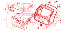 TAILGATE PANEL (2D)  for Honda CIVIC TOURER DIESEL 1.6 ES 5 Doors 6 speed manual 2014