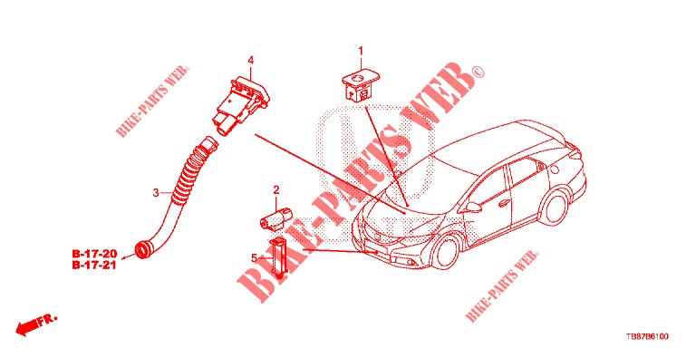 AIR CONDITIONER (CAPTEUR) for Honda CIVIC TOURER DIESEL 1.6 EXGT 5 Doors 6 speed manual 2014