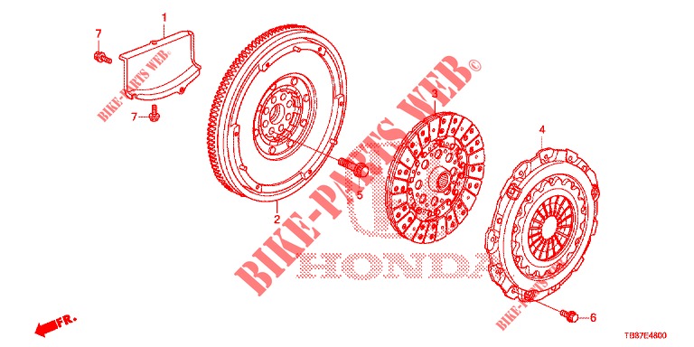 CLUTCH SHIFT FORK (DIESEL) for Honda CIVIC TOURER DIESEL 1.6 EXGT 5 Doors 6 speed manual 2014