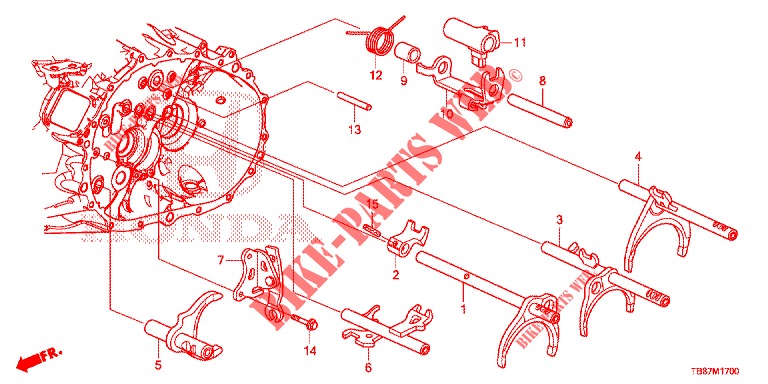 SHIFT FORK/SETTING SCREW (DIESEL) for Honda CIVIC TOURER DIESEL 1.6 EXGT 5 Doors 6 speed manual 2014