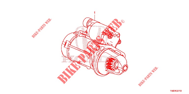 STARTER MOTOR (DIESEL) (DENSO) for Honda CIVIC TOURER DIESEL 1.6 EXGT 5 Doors 6 speed manual 2014