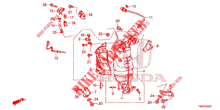 TORQUE CONVERTER (DIESEL) for Honda CIVIC TOURER DIESEL 1.6 EXGT 5 Doors 6 speed manual 2014