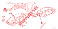 EMBLEMS/CAUTION LABELS  for Honda CIVIC TOURER DIESEL 1.6 LIFESTYLE 5 Doors 6 speed manual 2014