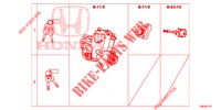 KEY CYLINDER SET(LH)  for Honda CIVIC TOURER DIESEL 1.6 LIFESTYLE 5 Doors 6 speed manual 2014