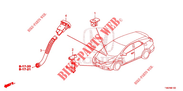 AIR CONDITIONER (CAPTEUR) for Honda CIVIC TOURER DIESEL 1.6 LIFESTYLE 5 Doors 6 speed manual 2014