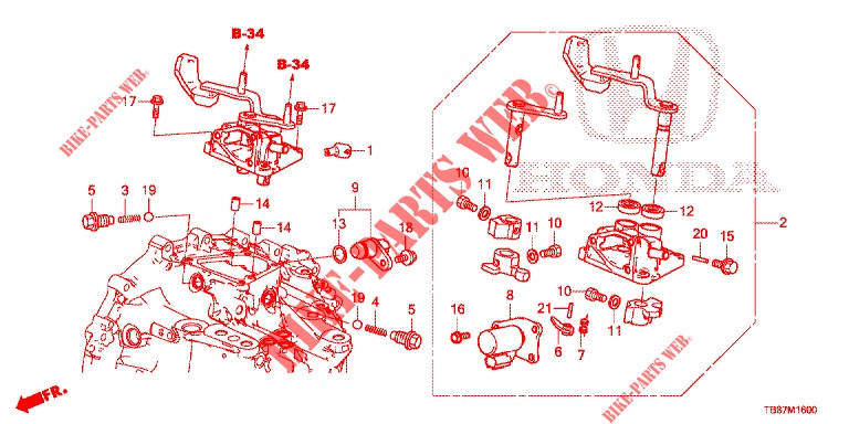 CHANGE LEVER (DIESEL) for Honda CIVIC TOURER DIESEL 1.6 LIFESTYLE 5 Doors 6 speed manual 2014