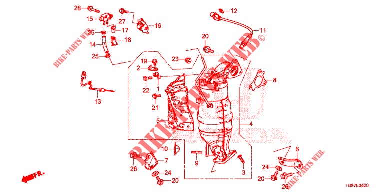TORQUE CONVERTER (DIESEL) for Honda CIVIC TOURER DIESEL 1.6 LIFESTYLE 5 Doors 6 speed manual 2014