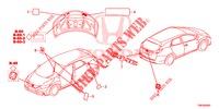 EMBLEMS/CAUTION LABELS  for Honda CIVIC TOURER DIESEL 1.6 S 5 Doors 6 speed manual 2014