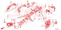 FRONT DOOR LOCKS/OUTER HA NDLE  for Honda CIVIC TOURER DIESEL 1.6 S 5 Doors 6 speed manual 2014