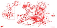 FRONT SEAT COMPONENTS (G.) (SIEGE REGLAGE MANUEL) for Honda CIVIC TOURER DIESEL 1.6 S 5 Doors 6 speed manual 2014